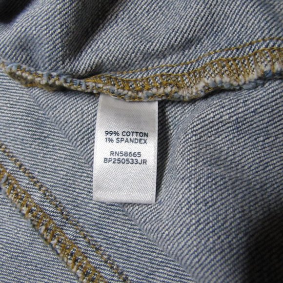 BP Women’s Stretch Jeans Jacket Size XS Light Wash Denim - Picture 5 of 12